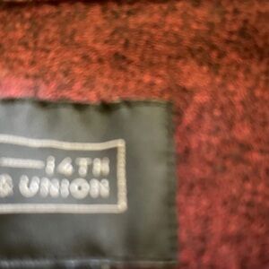 14th & Union Red and Black Patterned Fabric